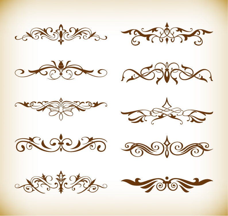 decorative elements vector set for your design