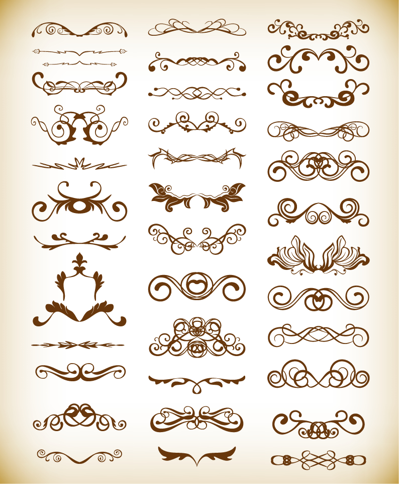 vector decorative design elements for your design