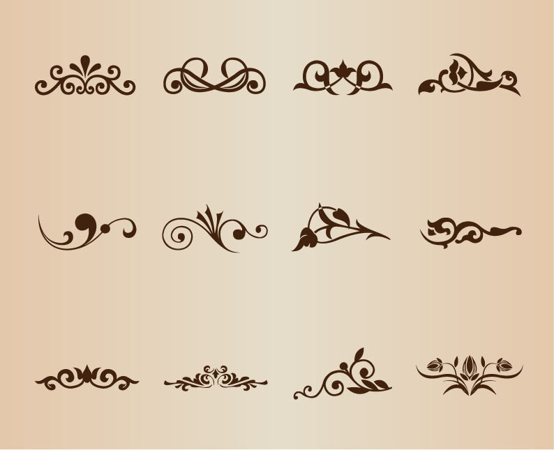 vector set decorative design elements