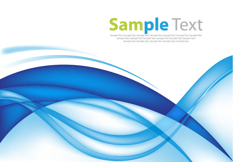 abstract design blue wave background