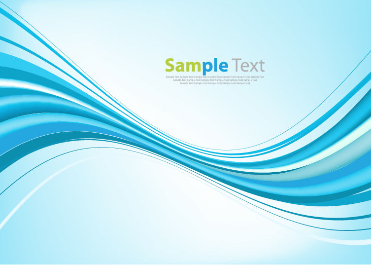 abstract curves blue background vector graphic