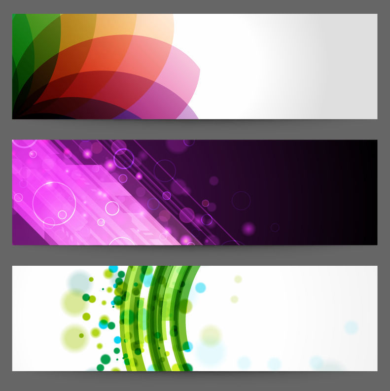 abstract design banners