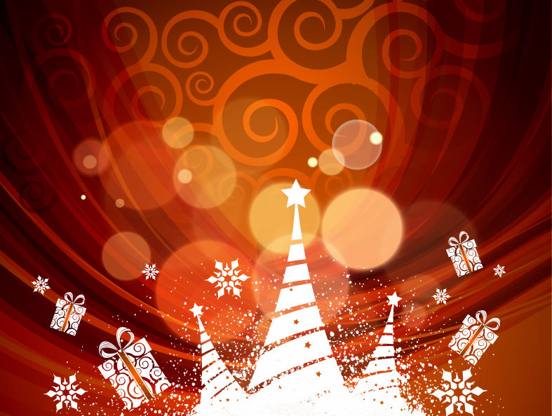 abstract xmas background vector illustration