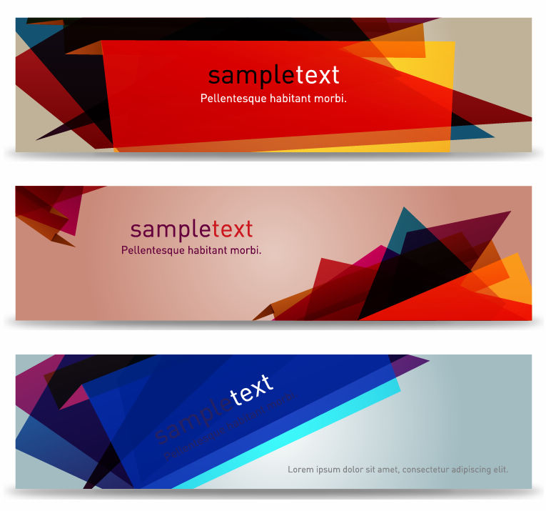 vector horizontal banner