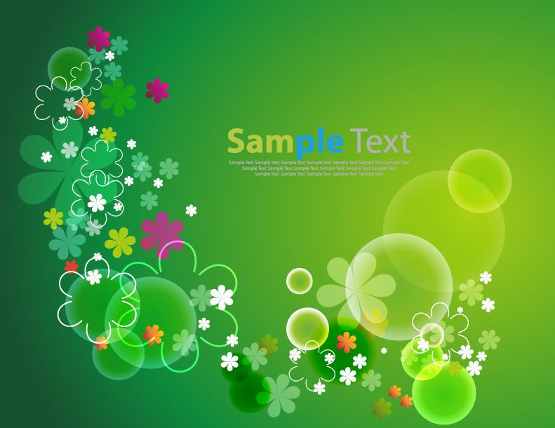 flowers with green background