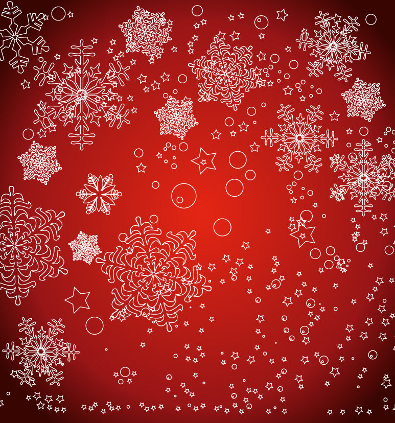 christmas snowflakes vector graphic