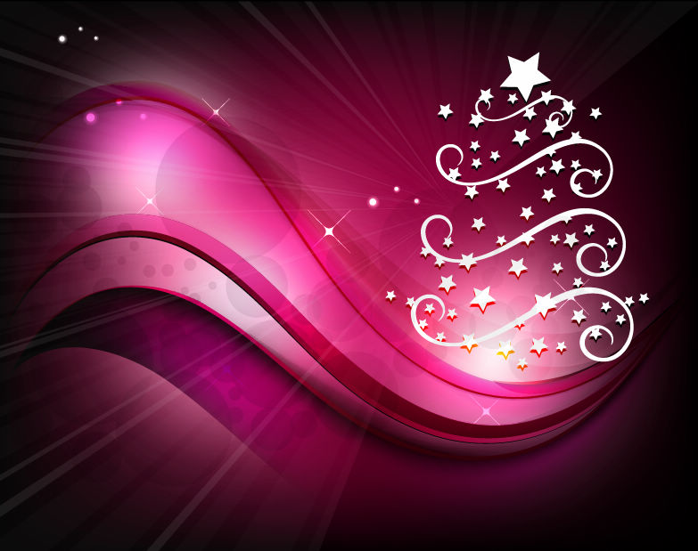 christmas tree background vector illustration