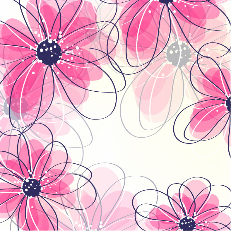 abstract vector flower