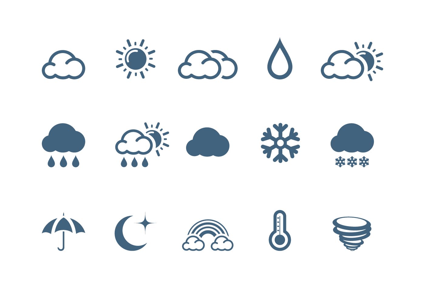 weather icon11 vector