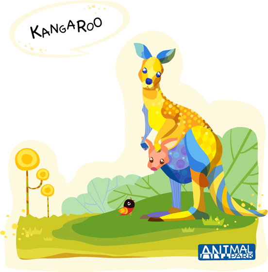 cartoon kangaroo