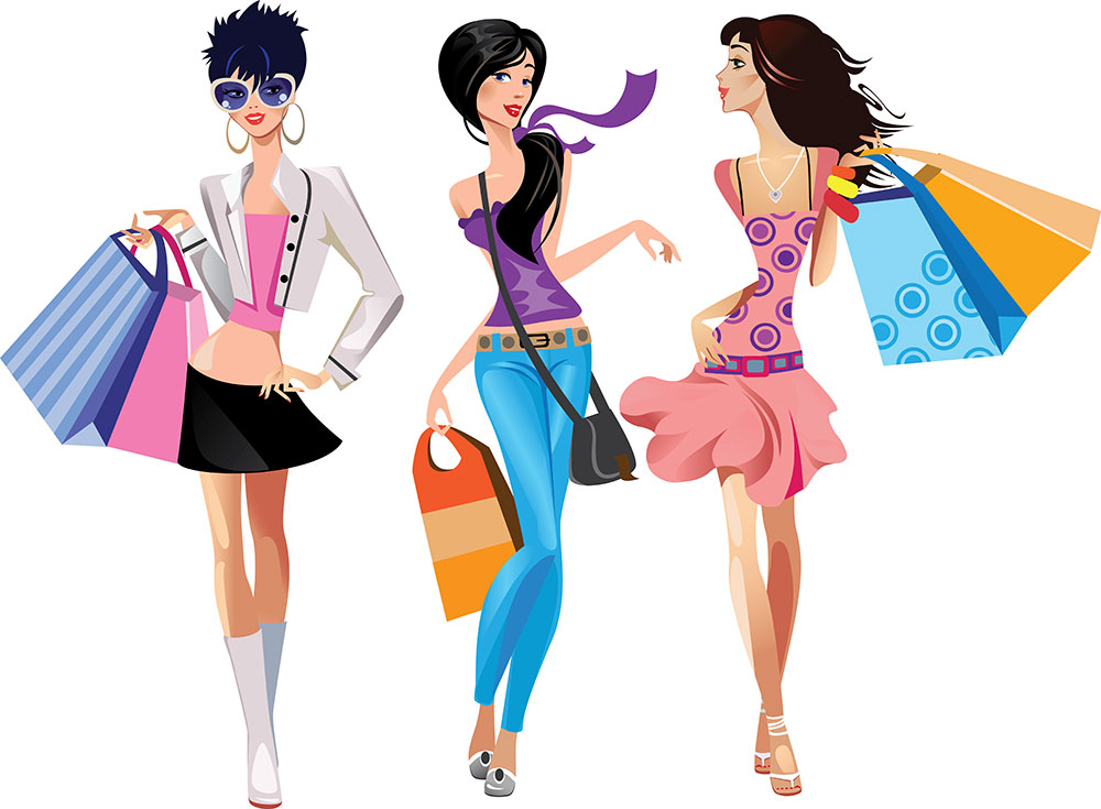 fashion shopping girls