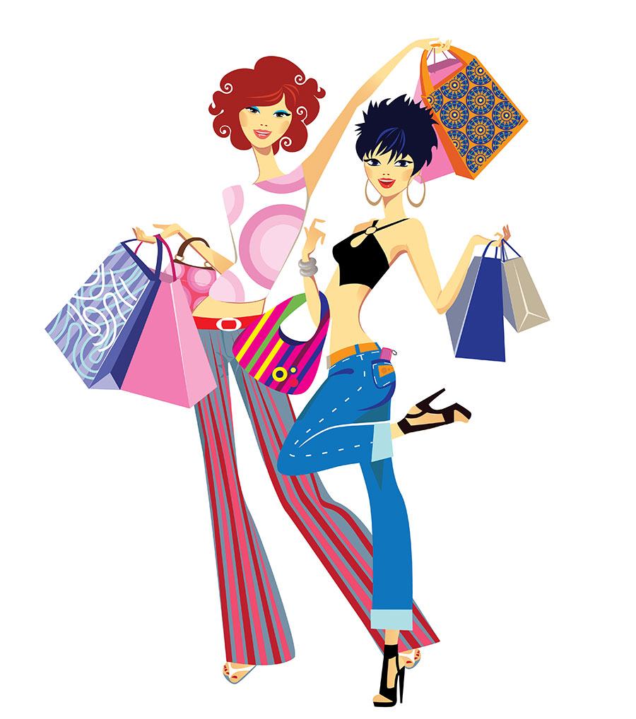 fashion shopping girls