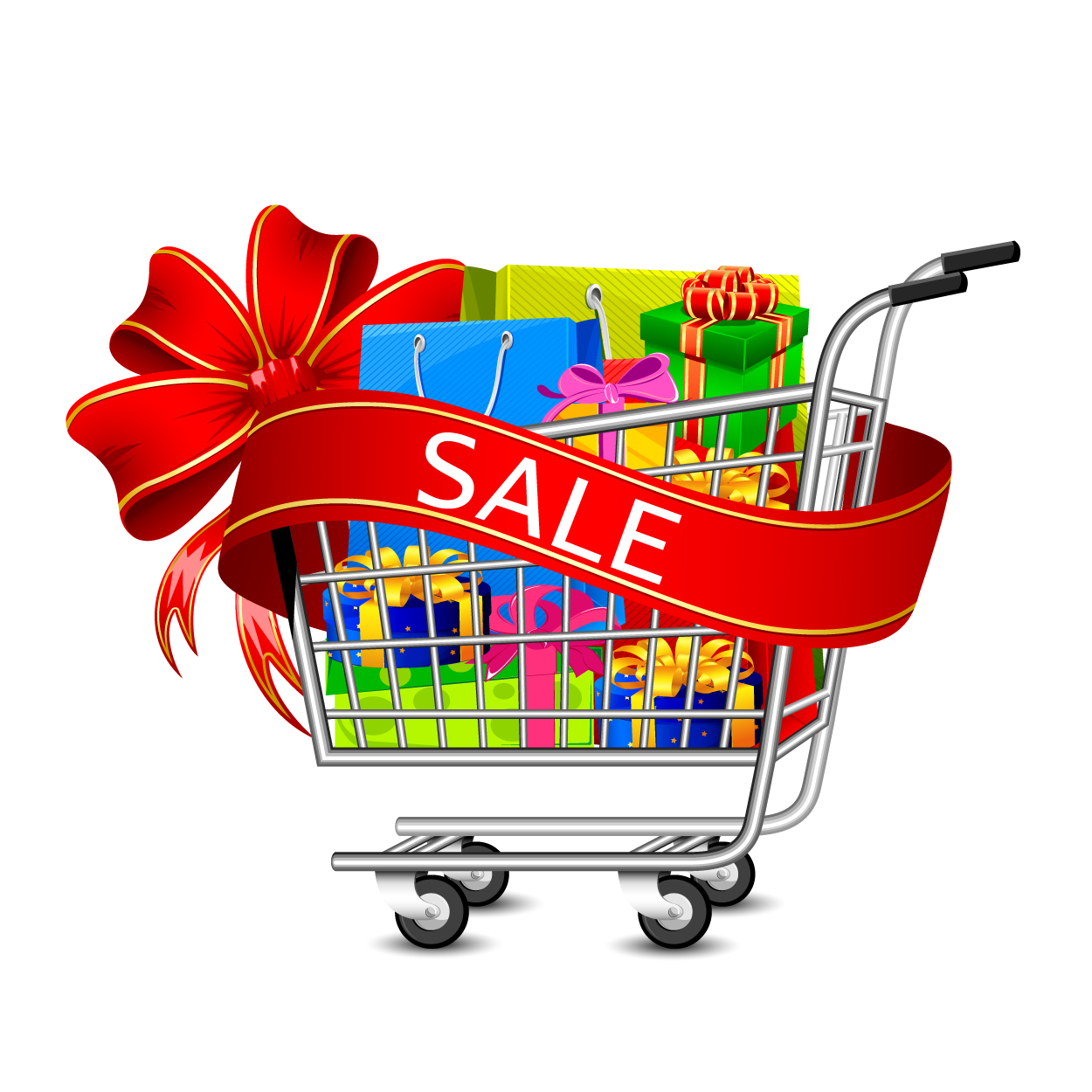 shopping cart vector graphics