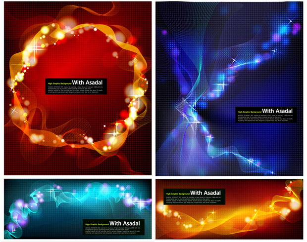 cool flash glare light vector graphics