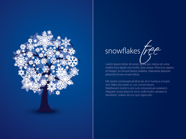 snowflakes tree