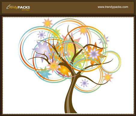 abstract tree vector