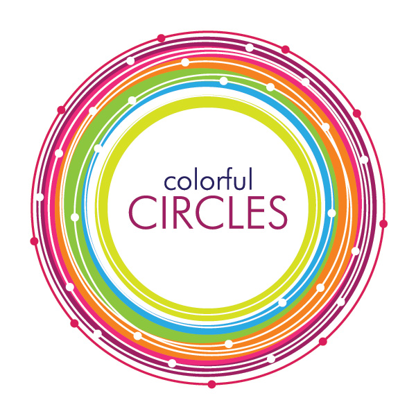 colorful circles vector