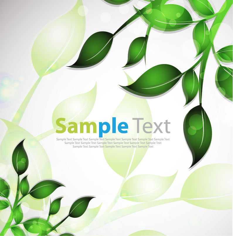 abstract background with leafs