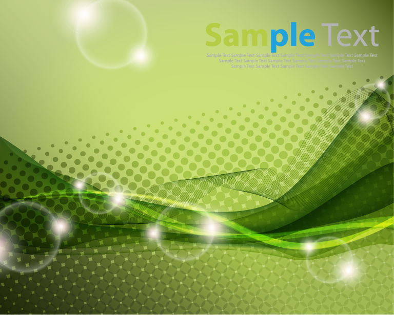 green abstract vector background