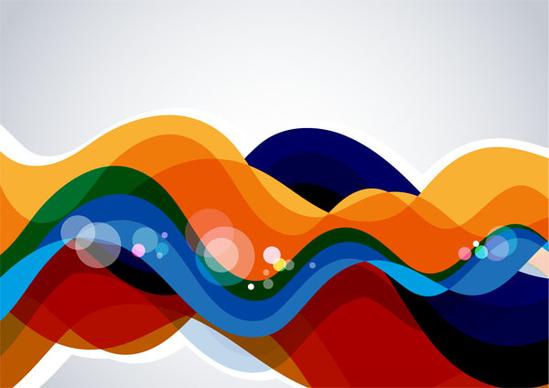 colorful wave abstract background