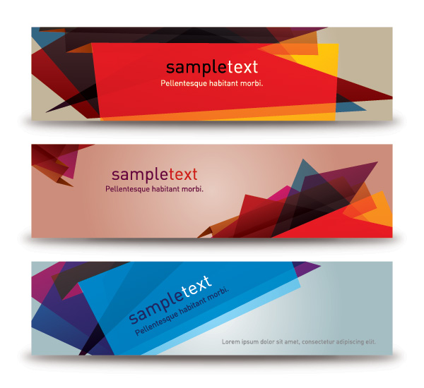 abstract banners vector graphic