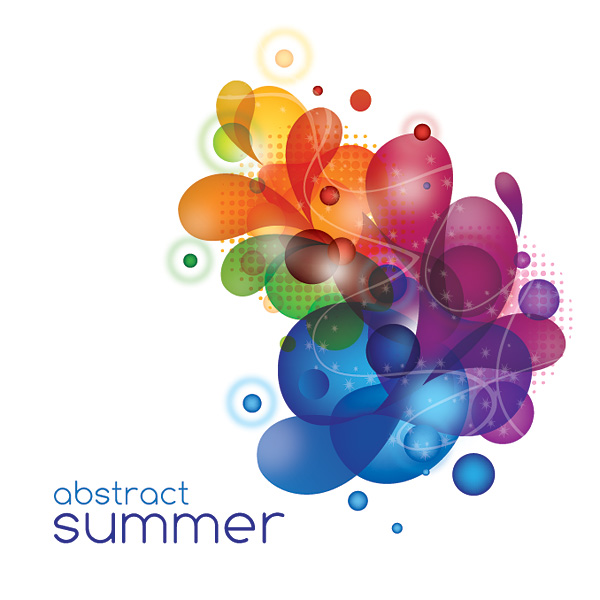 abstract summer vector graphic