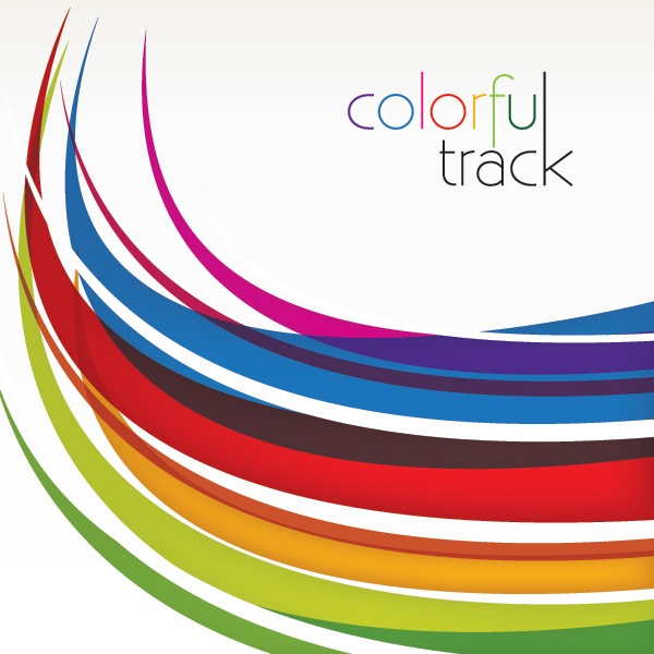 colorful track vector graphic