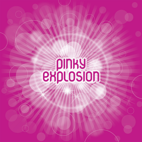 pinky explosion vector graphic