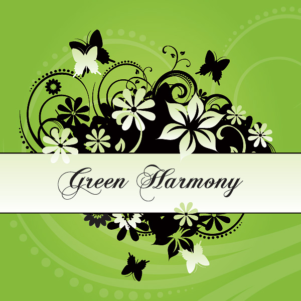 green harmony vector graphic