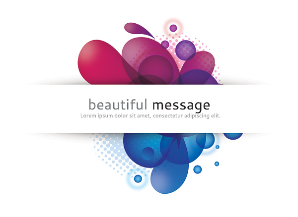 beautiful message vector graphic