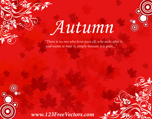 free autumn background vector