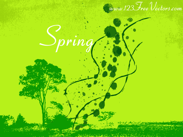 spring vector background