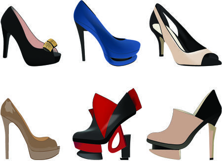 stylish women shoes free vector