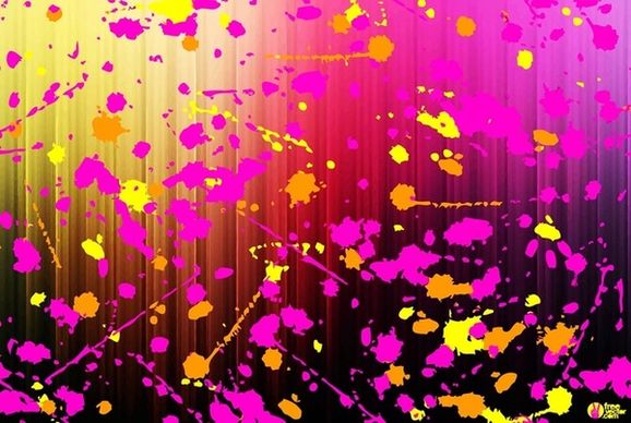 free paint splash vector graphics