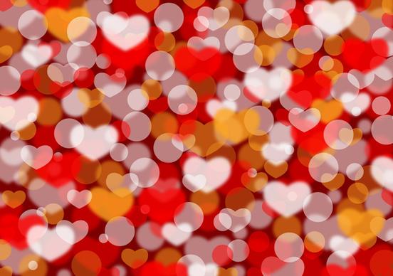 valentines defocus background