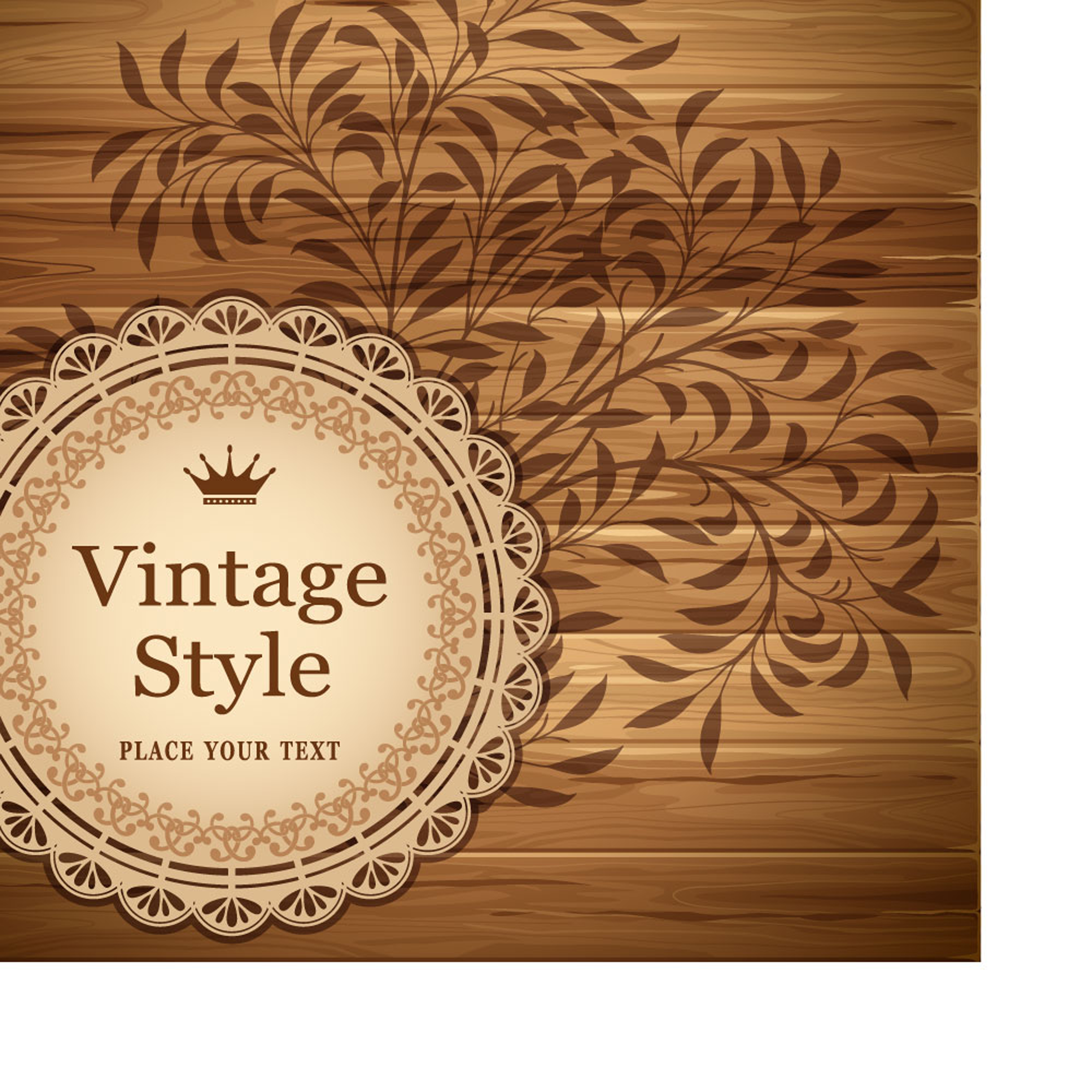 vintage lace frames and borders vector