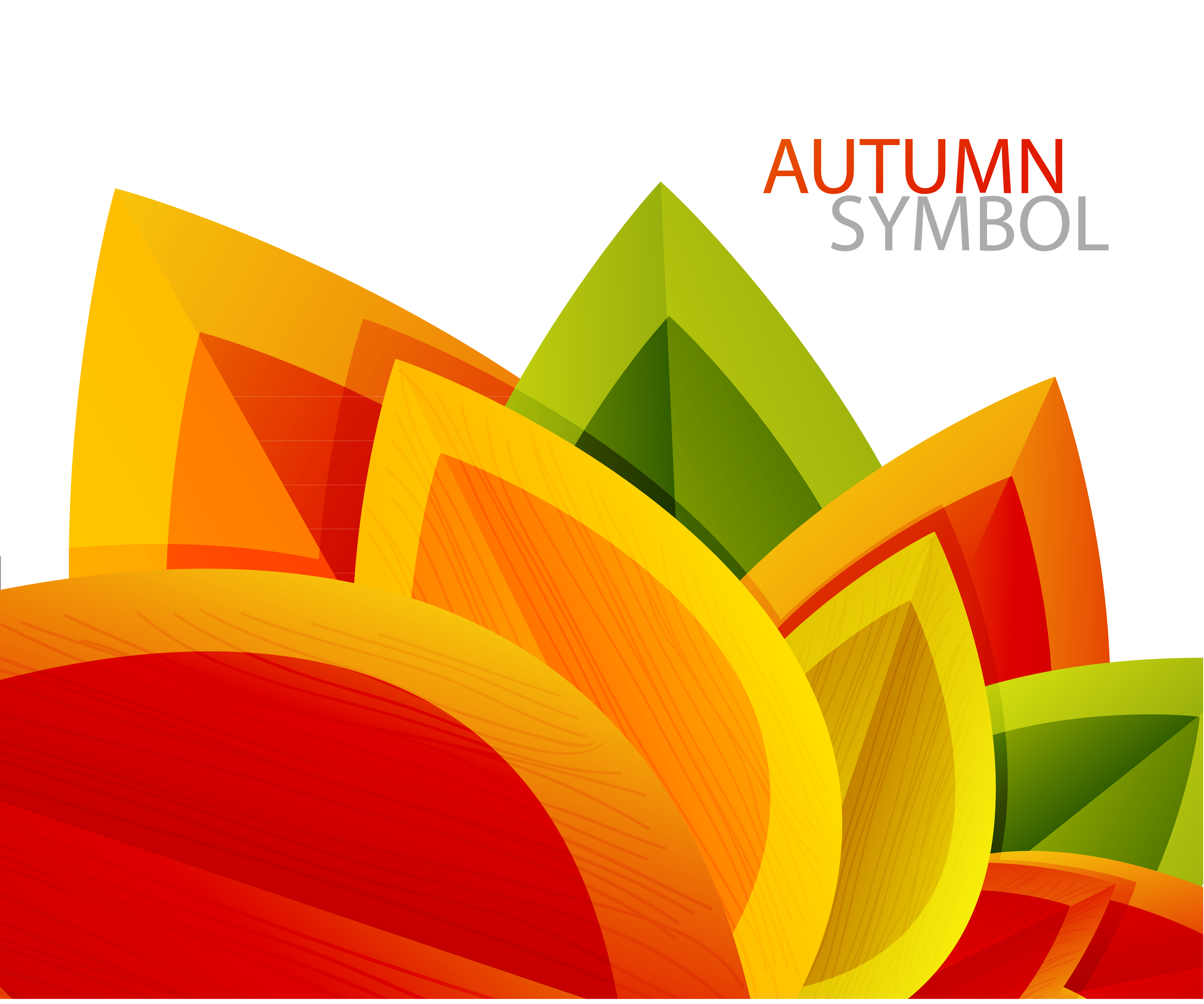 autumn leaves elements background vector set