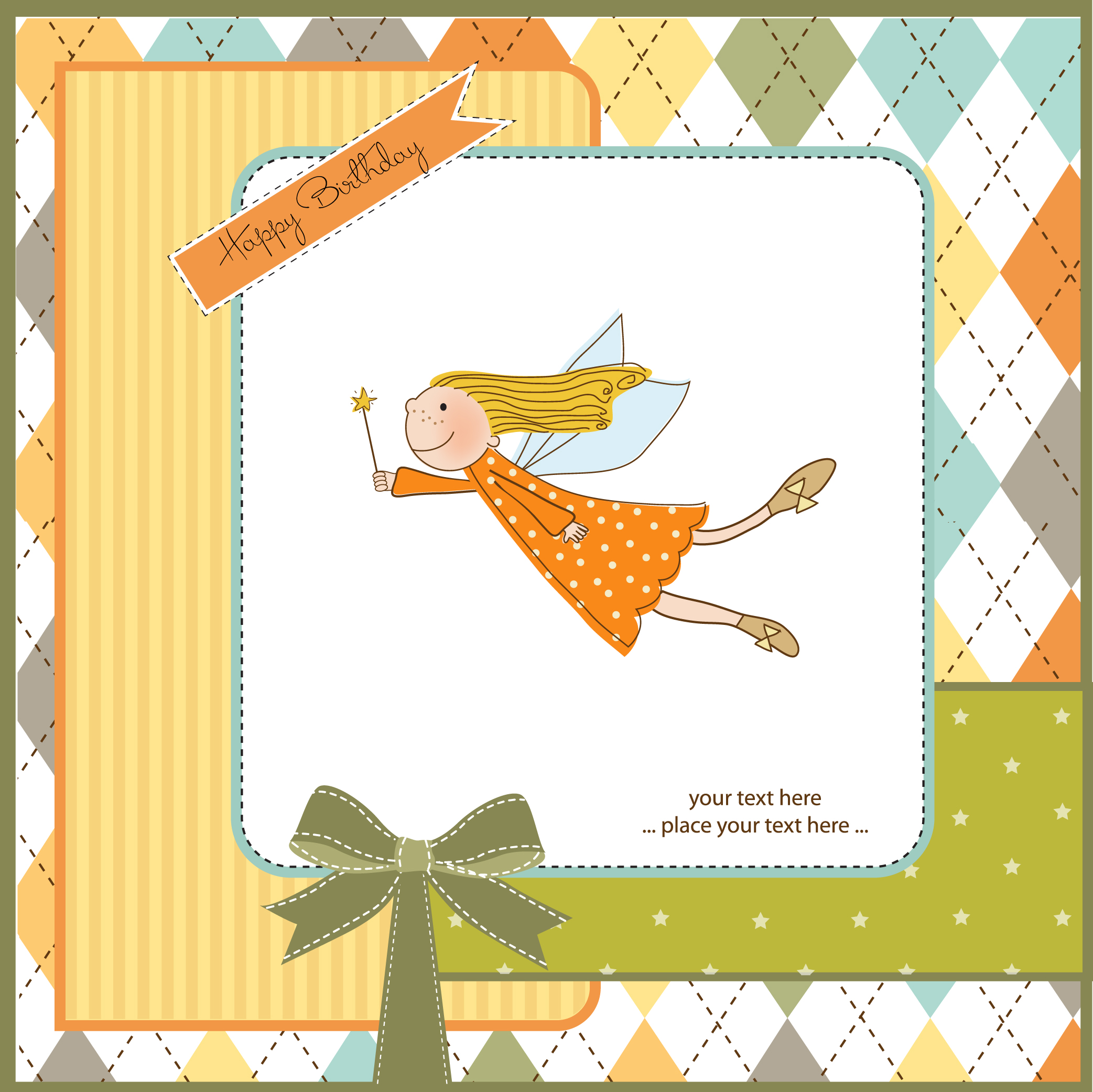 elements of cute baby cards background vector