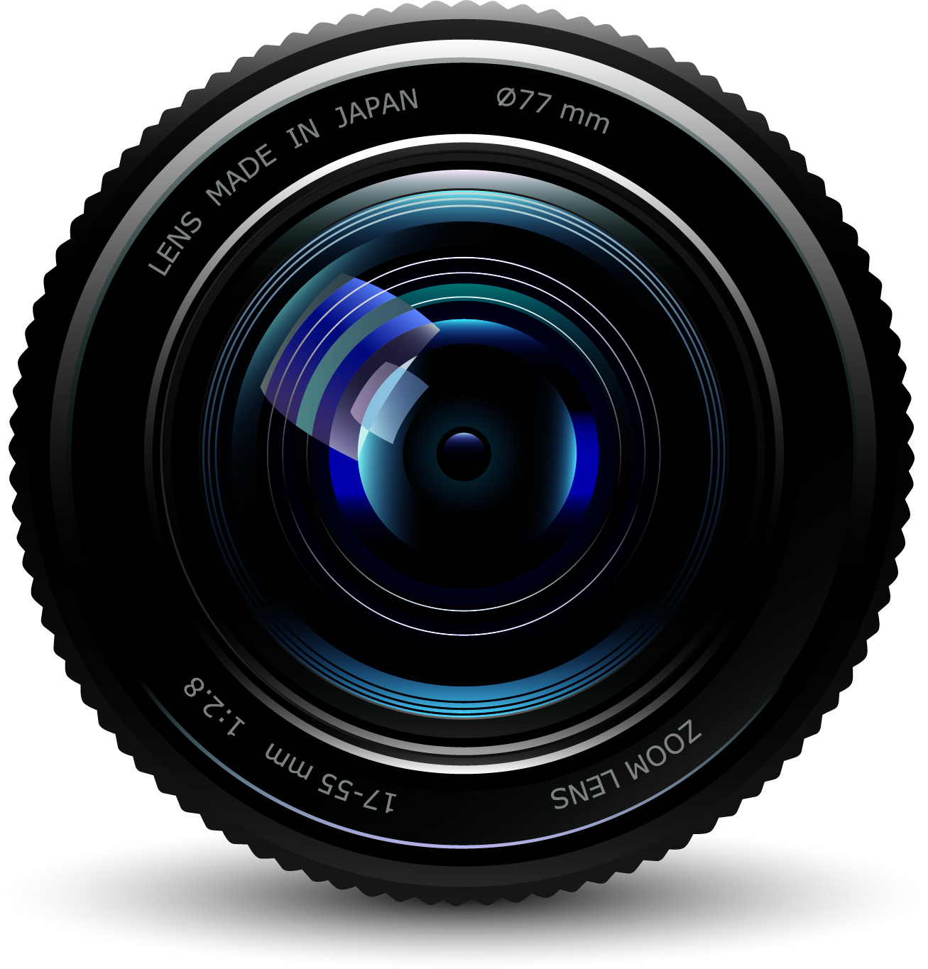 set of different photo camera elements vector