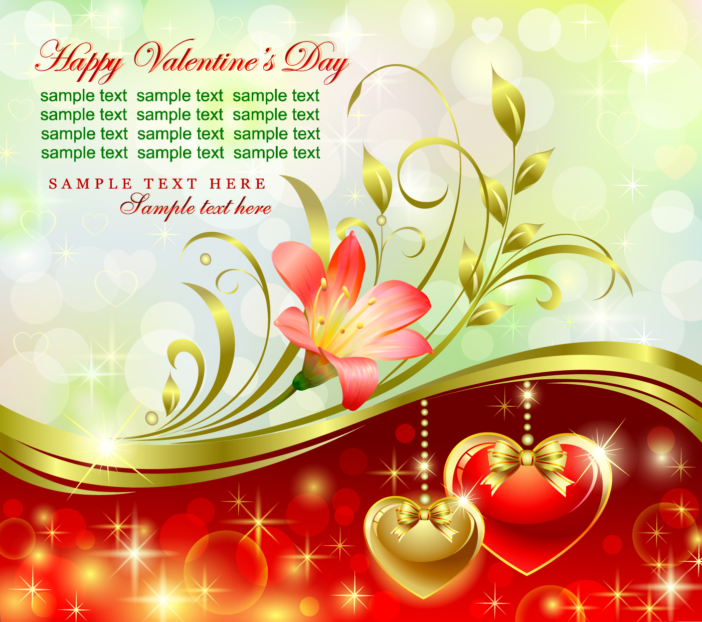 romantic valentine day theme background vector