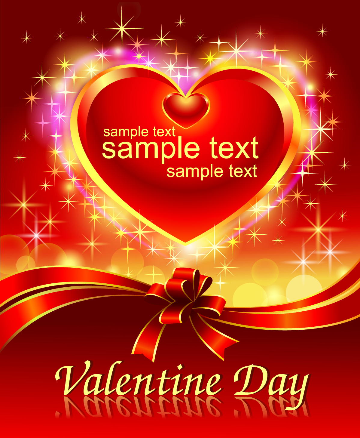 romantic valentine day theme background vector