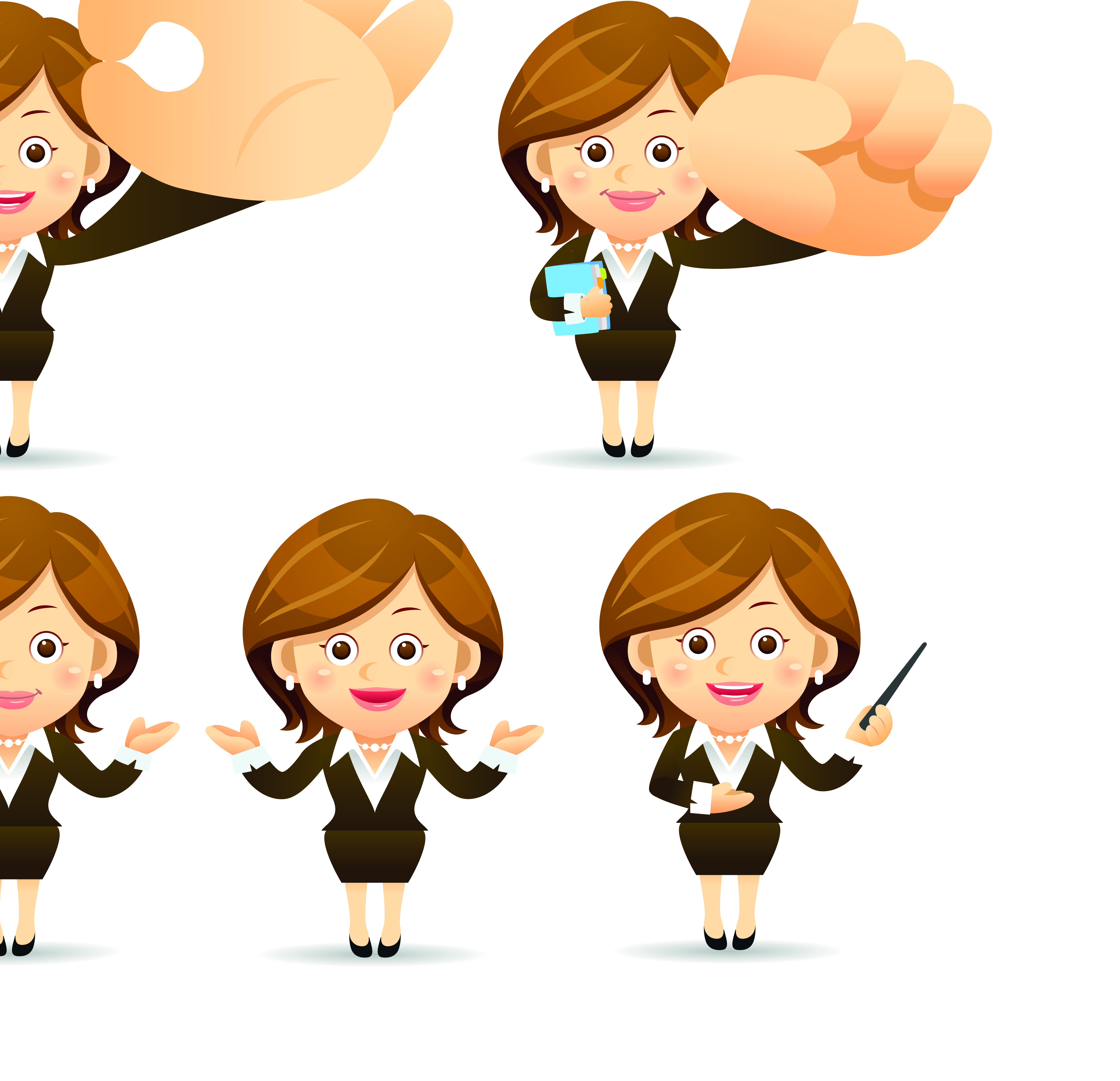 different profession people vector set