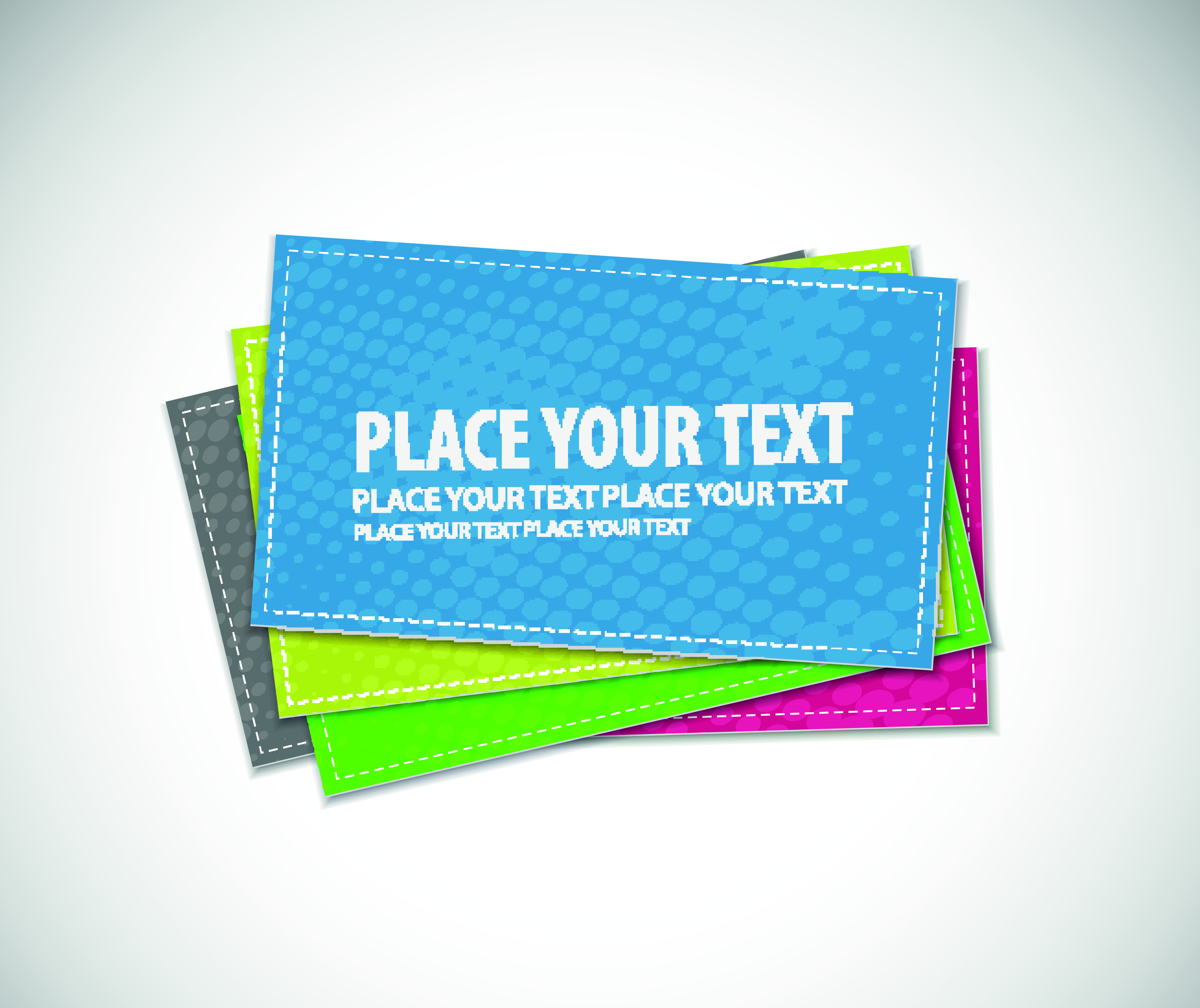 stylish advertising cards design vector