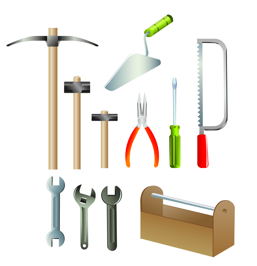 various of life tool vector set