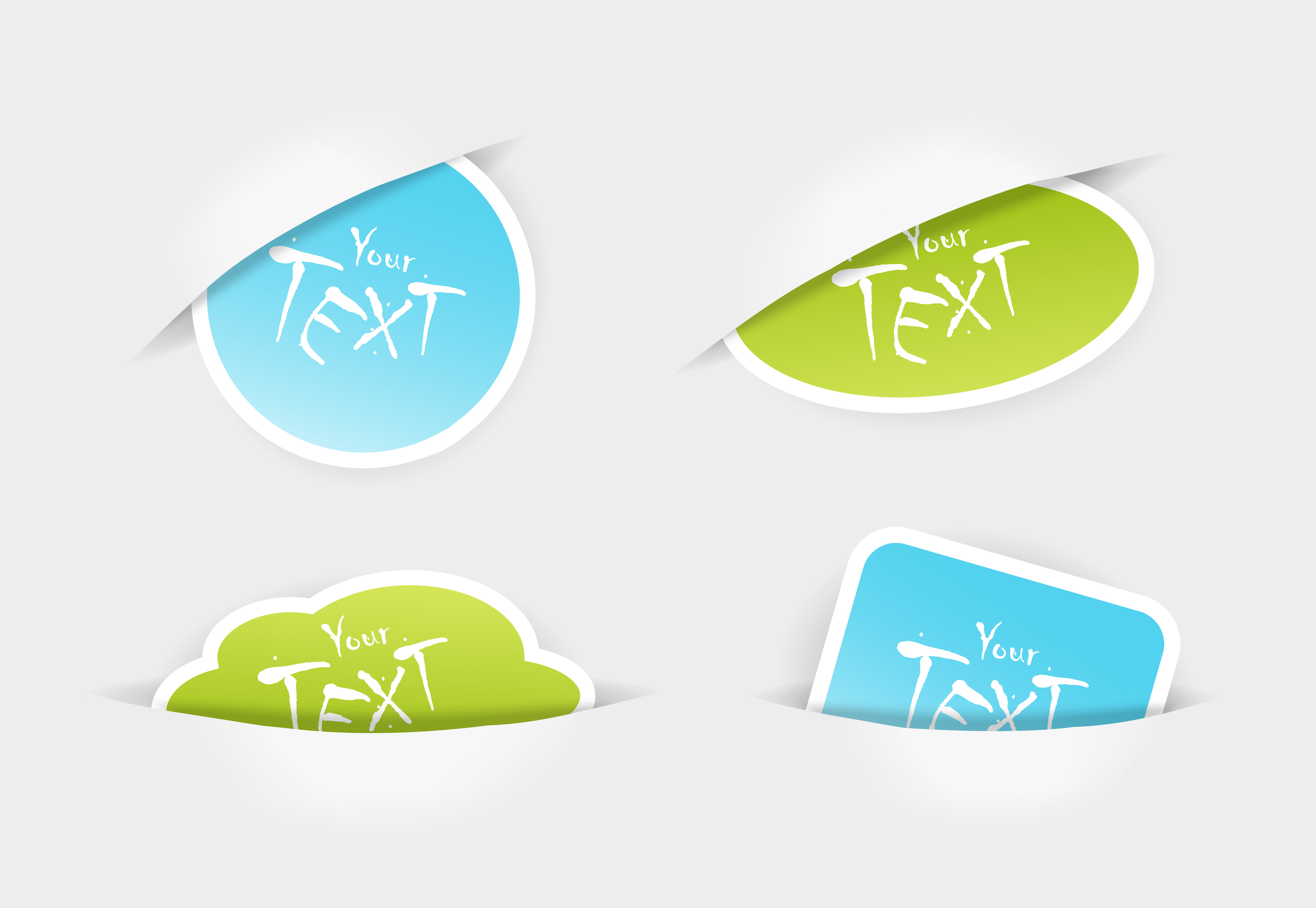 sale and eco stickers vector set