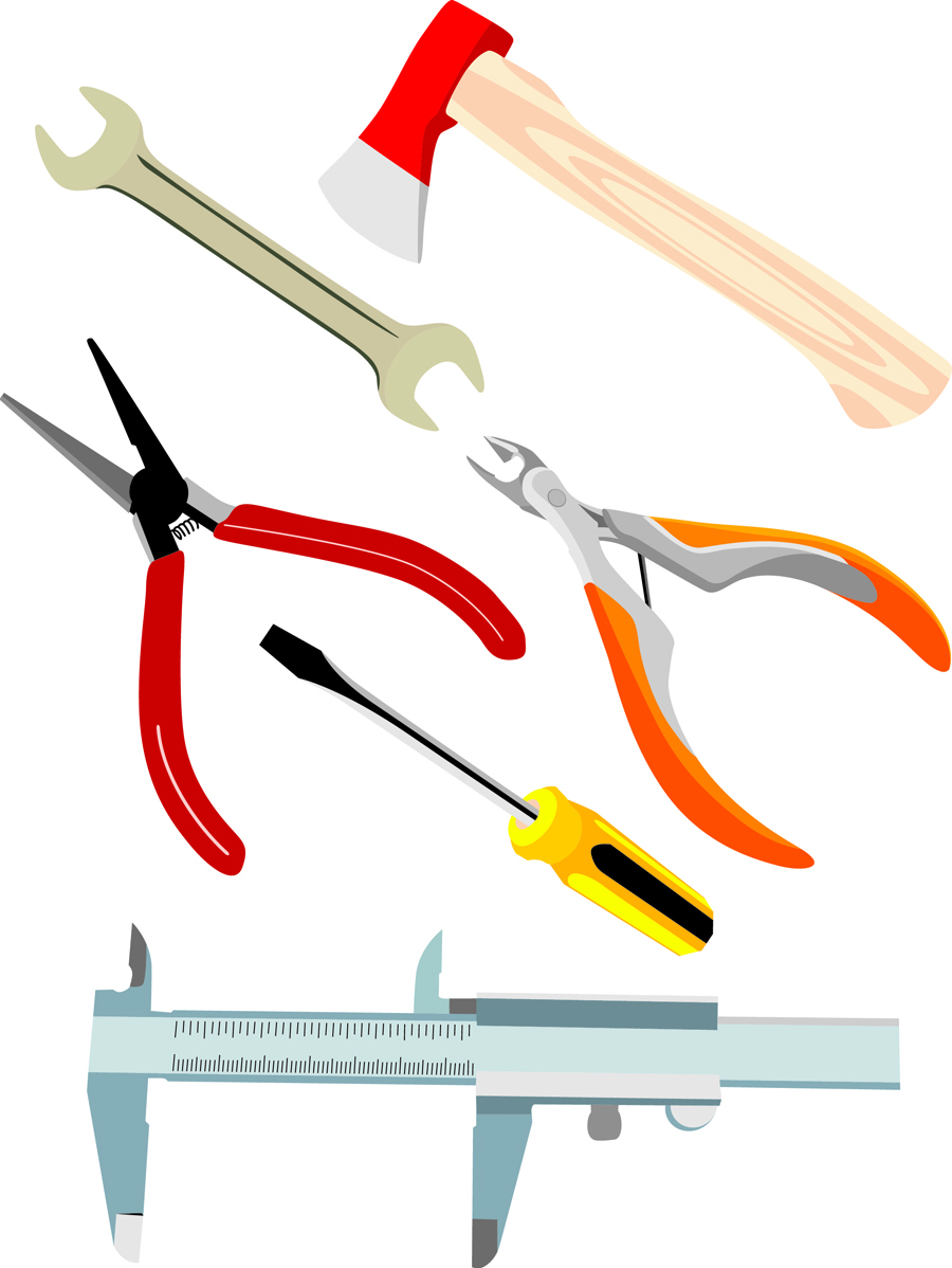 various of life tool vector set