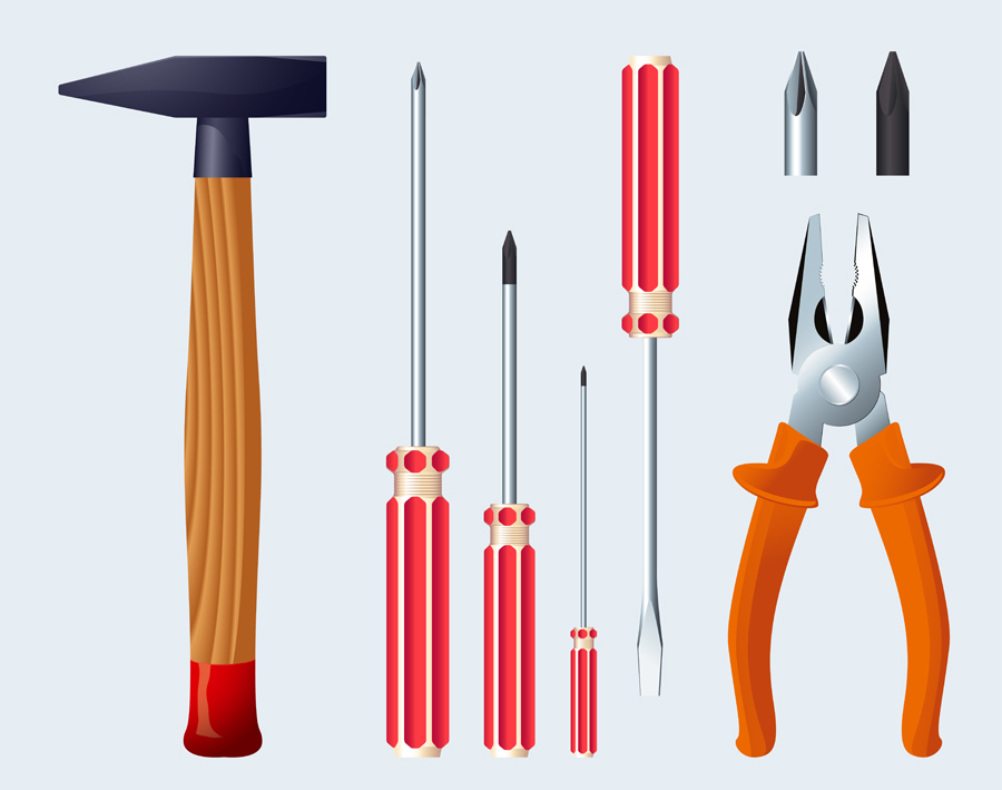 various of life tool vector set