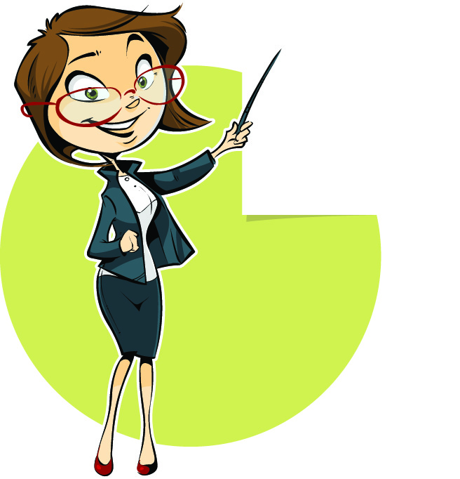 set of business woman image vector