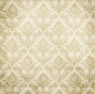 vintage floral pattern background vector