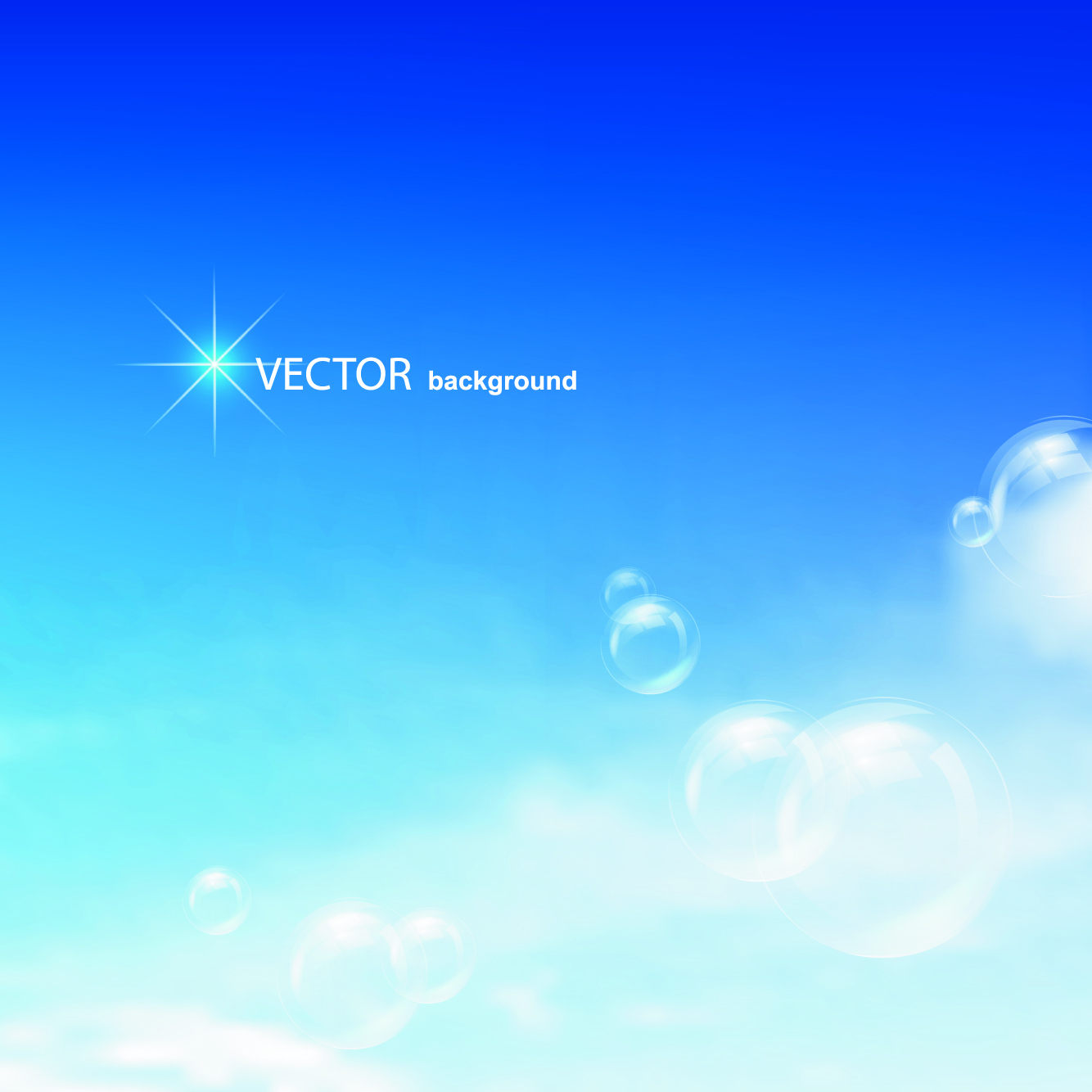 blue sky8 white cloud background vector